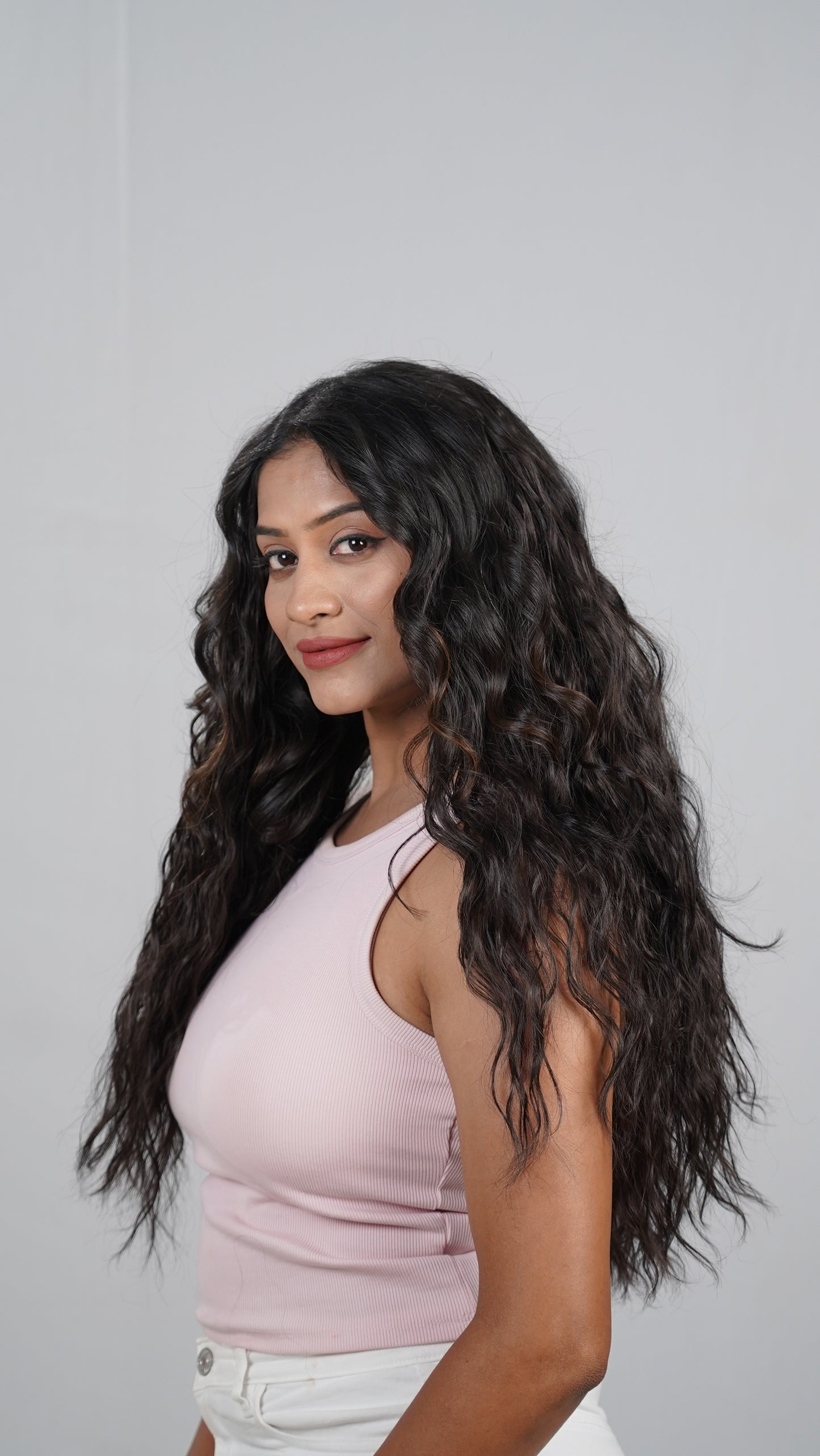 Model styling Crimp Wavy Total Volume five-piece extensions