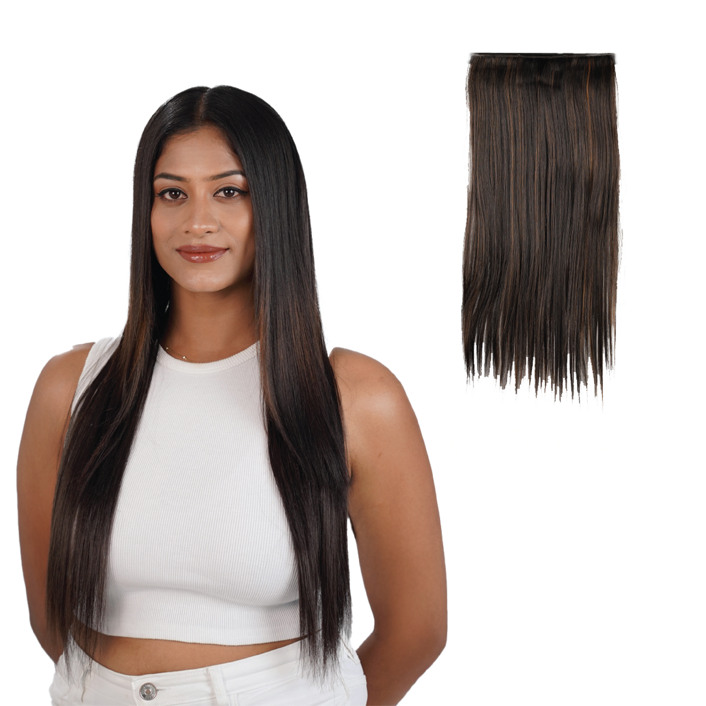 Straight Hair Extensions Clip-in | Quick Volume