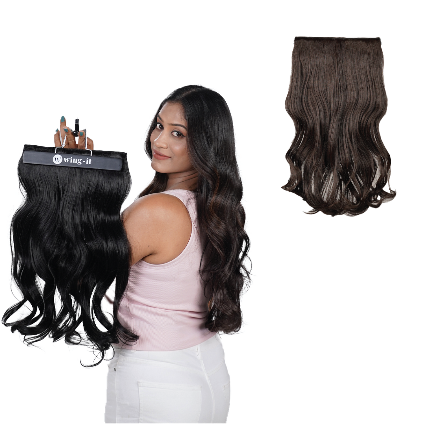 Natural Wavy Clip-in Hair Extensions | Quick Volume