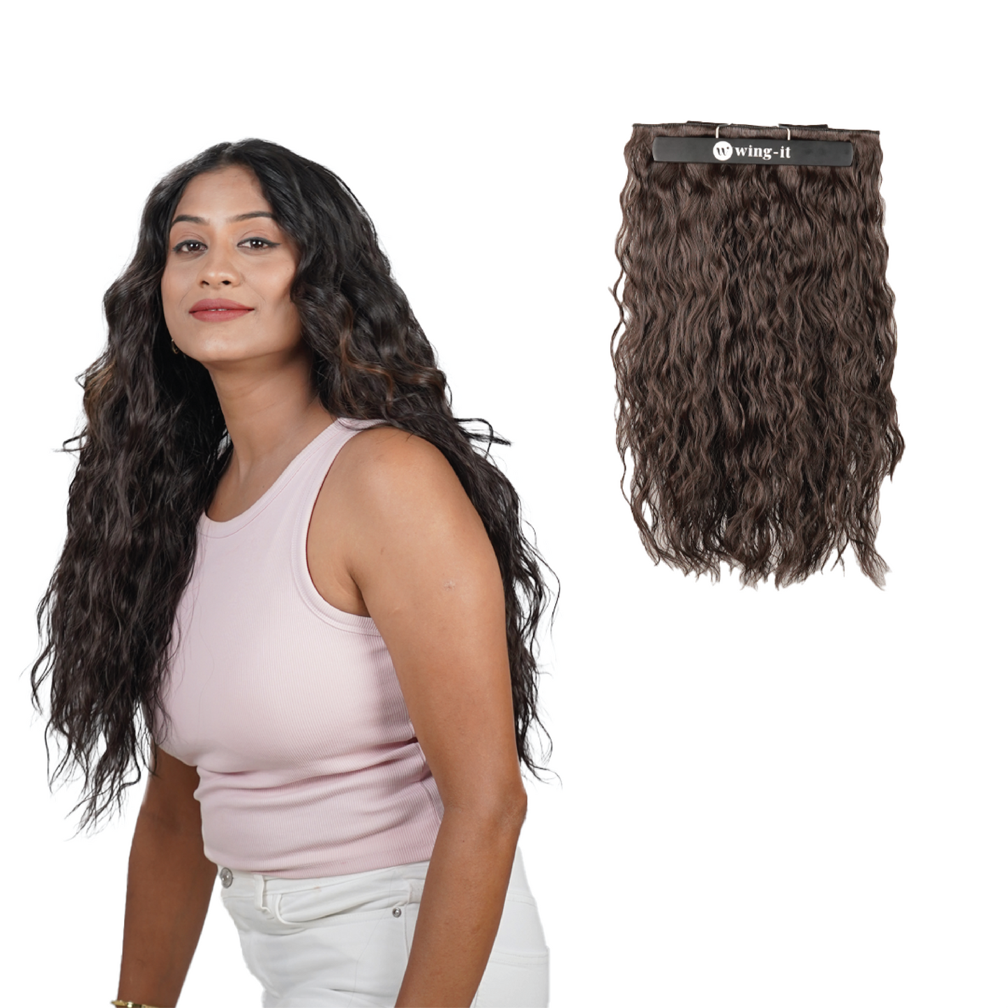 Crimped Wavy Clip-in Hair Extensions | Total Volume