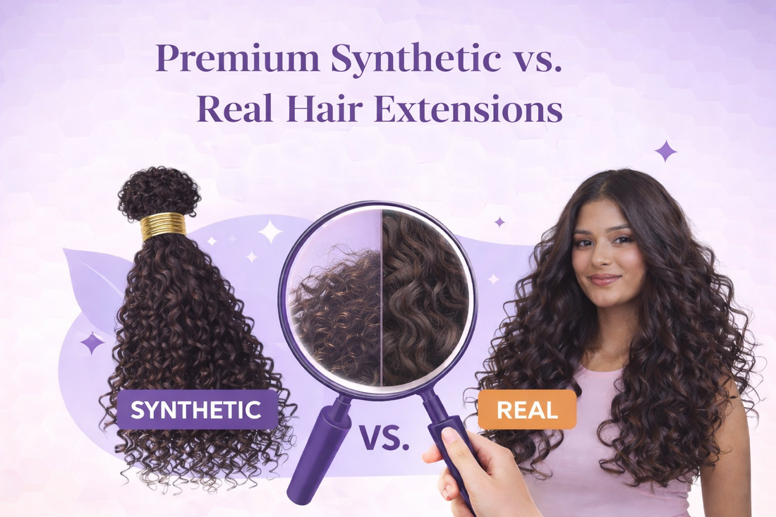 Premium Synthetic vs. Real Hair Extensions: What No One Tells You