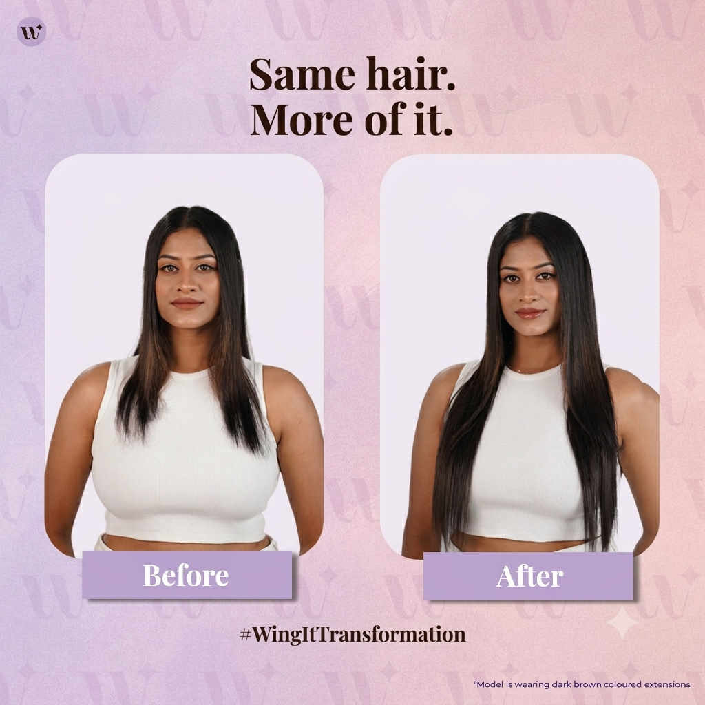 Straight Hair Extensions Clip-in | Quick Volume