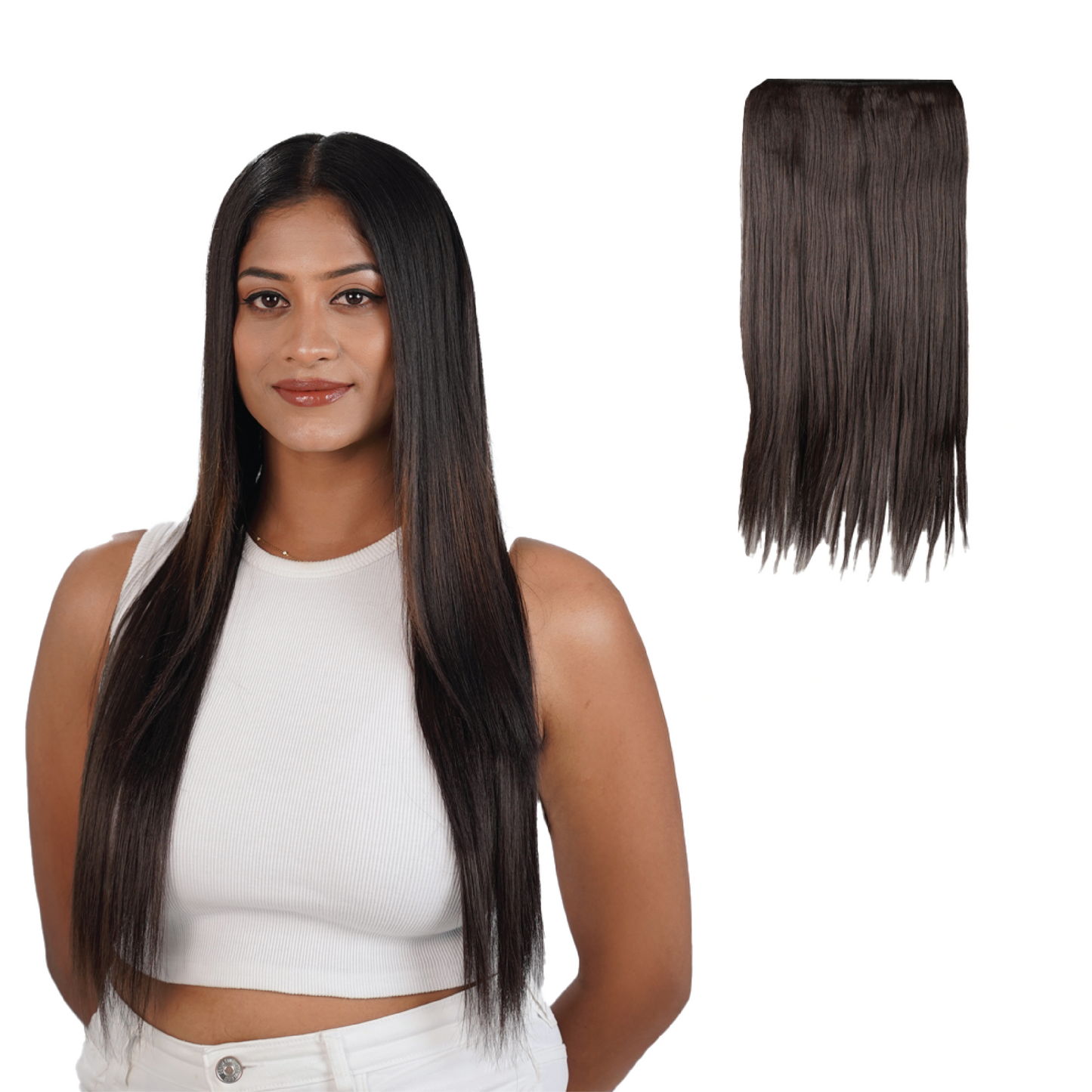 Straight Hair Extensions Clip-in | Quick Volume