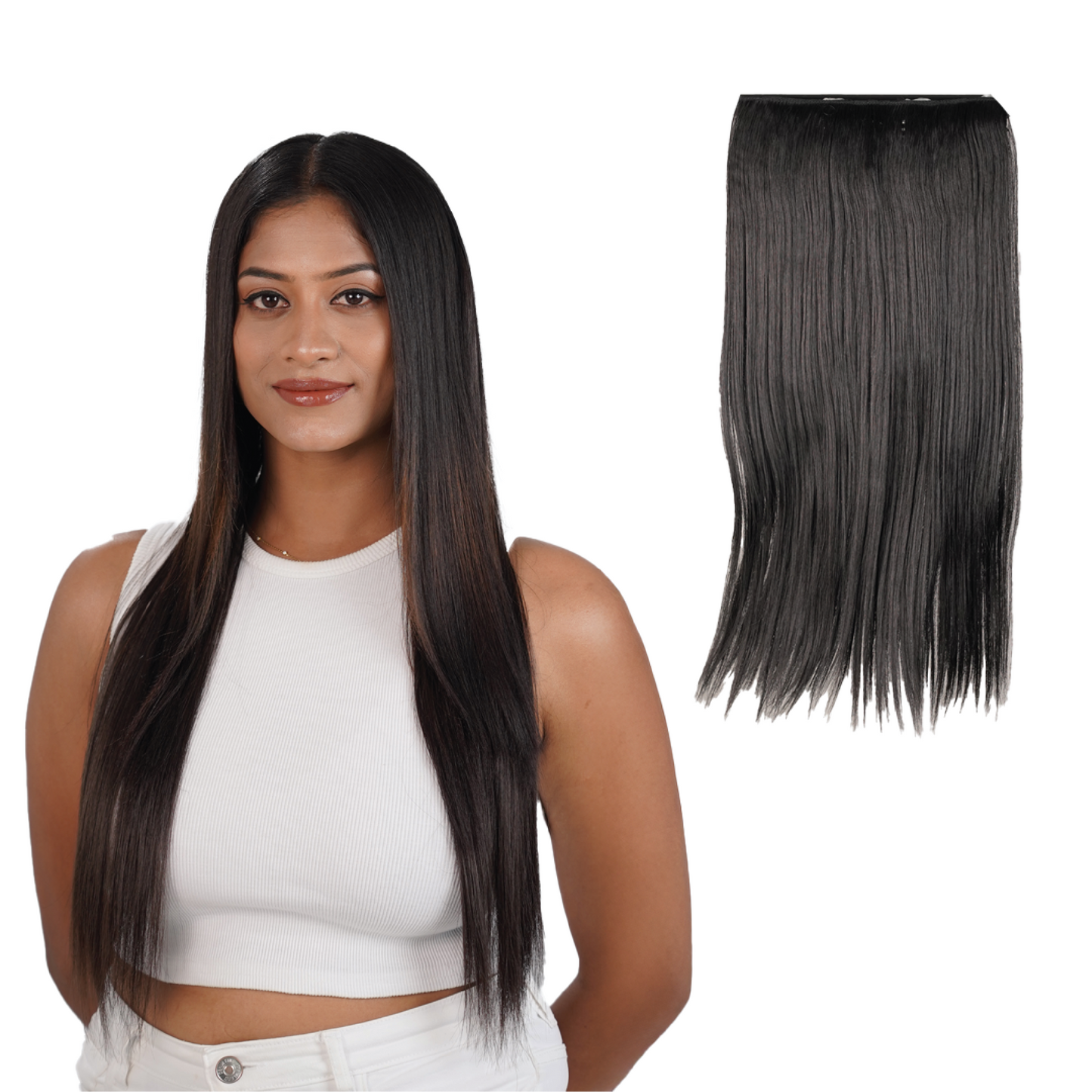 Straight Hair Extensions Clip-in | Quick Volume