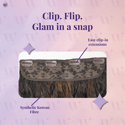 Straight Hair Extensions Clip-in | Quick Volume