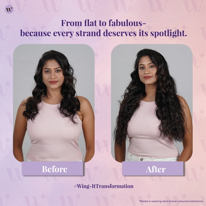 Crimped Wavy Clip-in Hair Extensions | Quick Volume