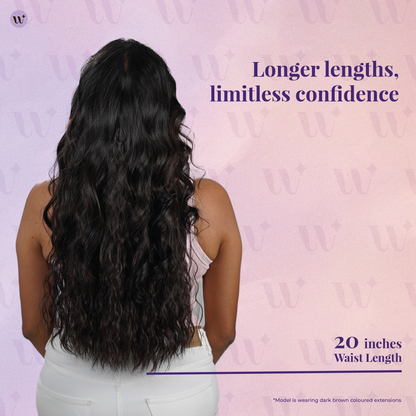 Crimped Wavy Clip-in Hair Extensions | Quick Volume