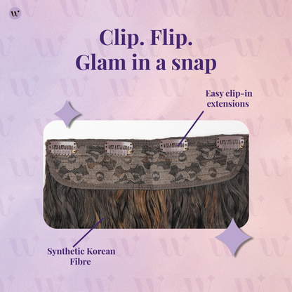 Blow-Dry Wavy Clip-in Hair Extensions | Quick Volume