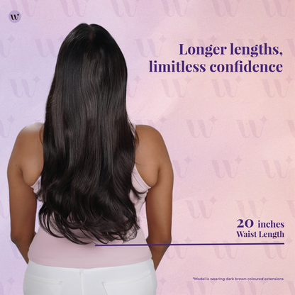 Blow-Dry Wavy Clip-in Hair Extensions | Quick Volume