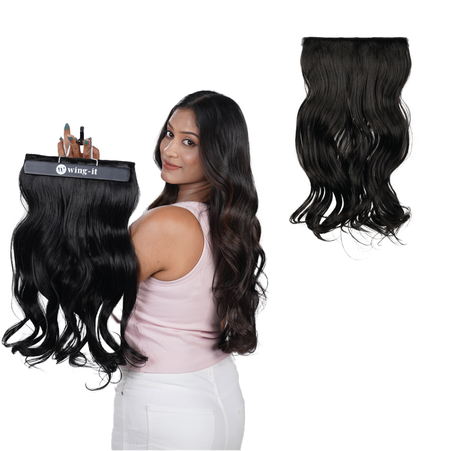 Natural Wavy Clip-in Hair Extensions | Quick Volume