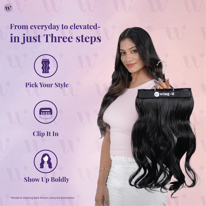 Natural Wavy Clip-in Hair Extensions | Quick Volume