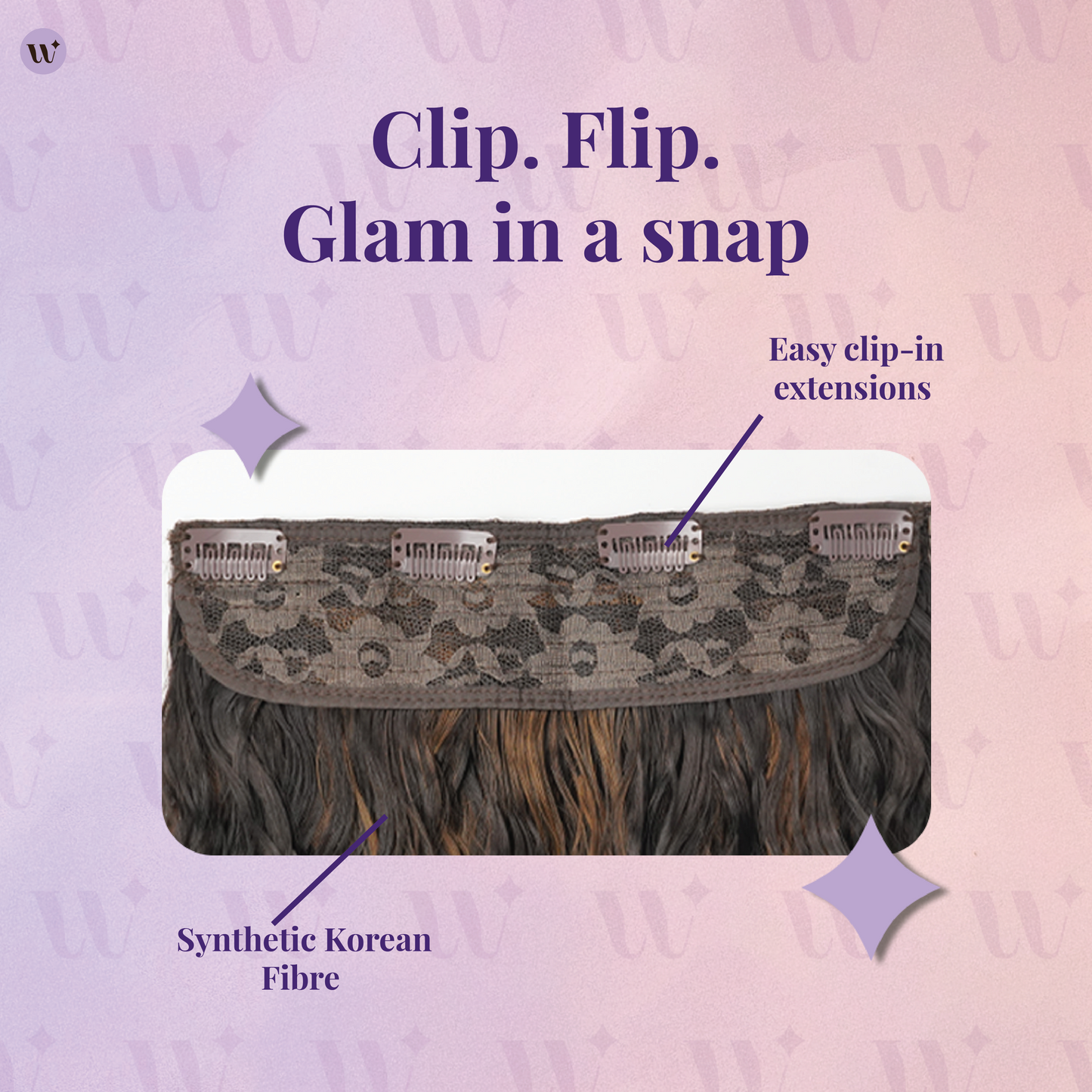 Natural Wavy Clip-in Hair Extensions | Total Volume