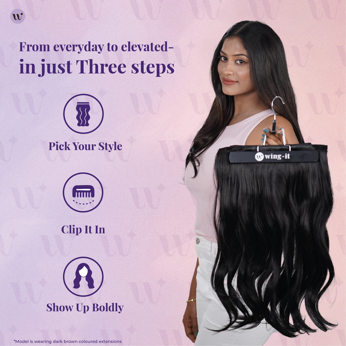 Blow-Dry Wavy Clip-in Hair Extensions | Total Volume